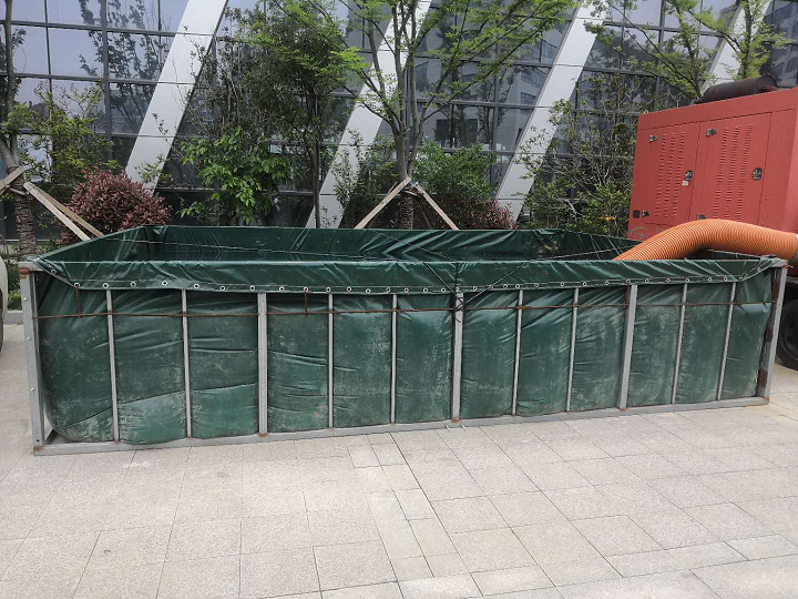 消防機(jī)器人試驗(yàn)用大容量軟體蓄水池