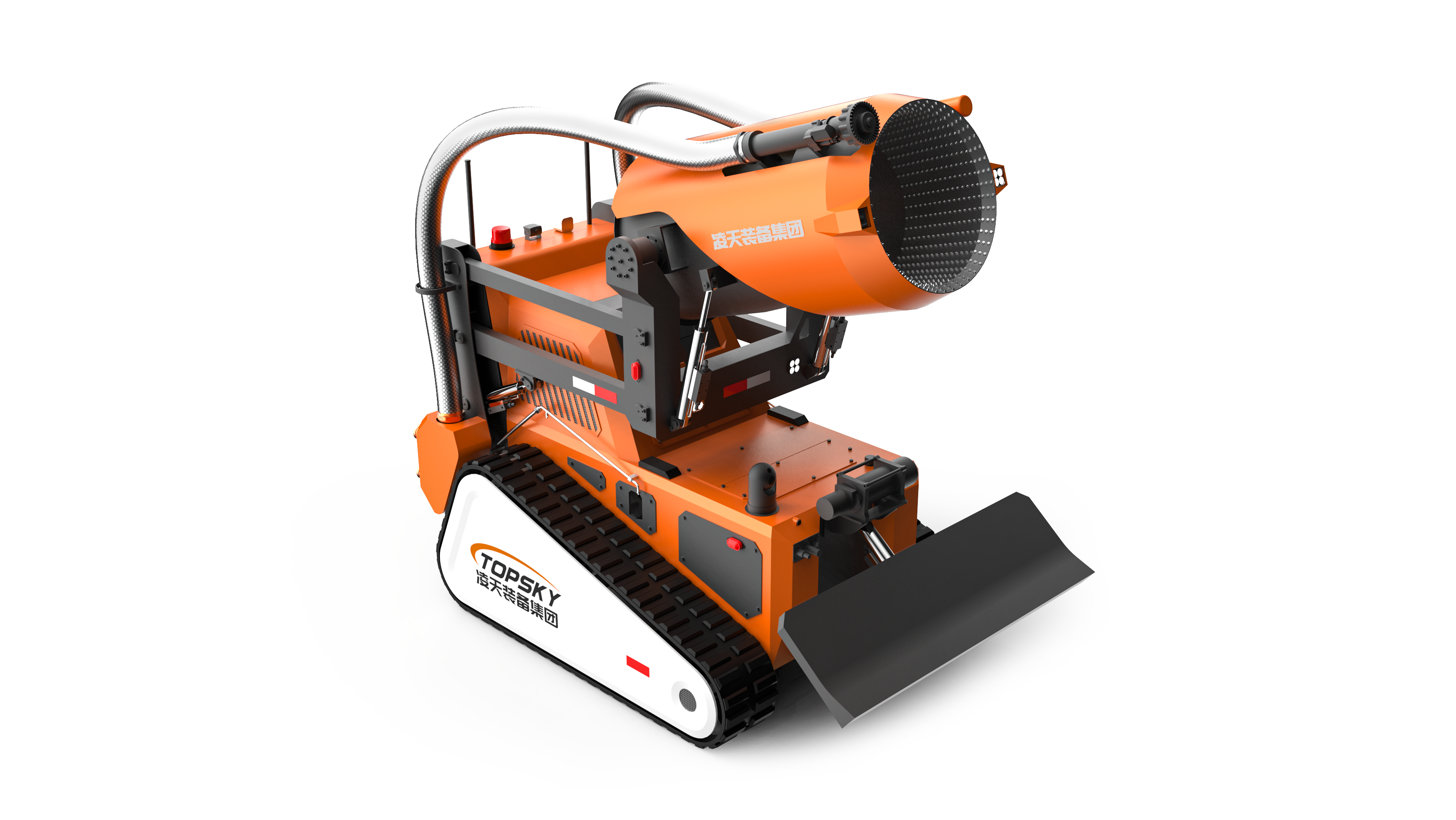 消防排煙滅火機(jī)器人 （油動(dòng)液壓、80國(guó)產(chǎn)消防水炮）