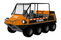 中小型水陸兩棲救援車(chē)（8&times;8，64KW，原地轉(zhuǎn)向）