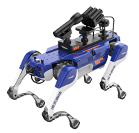 反恐防暴四足機(jī)器狗（第5代，自組網(wǎng)+集成一體式遙控器+雙光三軸增穩(wěn)云臺(tái)+38mm六連發(fā)射器+捕捉網(wǎng)發(fā)射器）