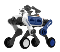 反恐防暴輪足機器狗（輪足，自組網(wǎng)+集成一體式遙控器+38mm六連發(fā)射器+捕捉網(wǎng)發(fā)射器）